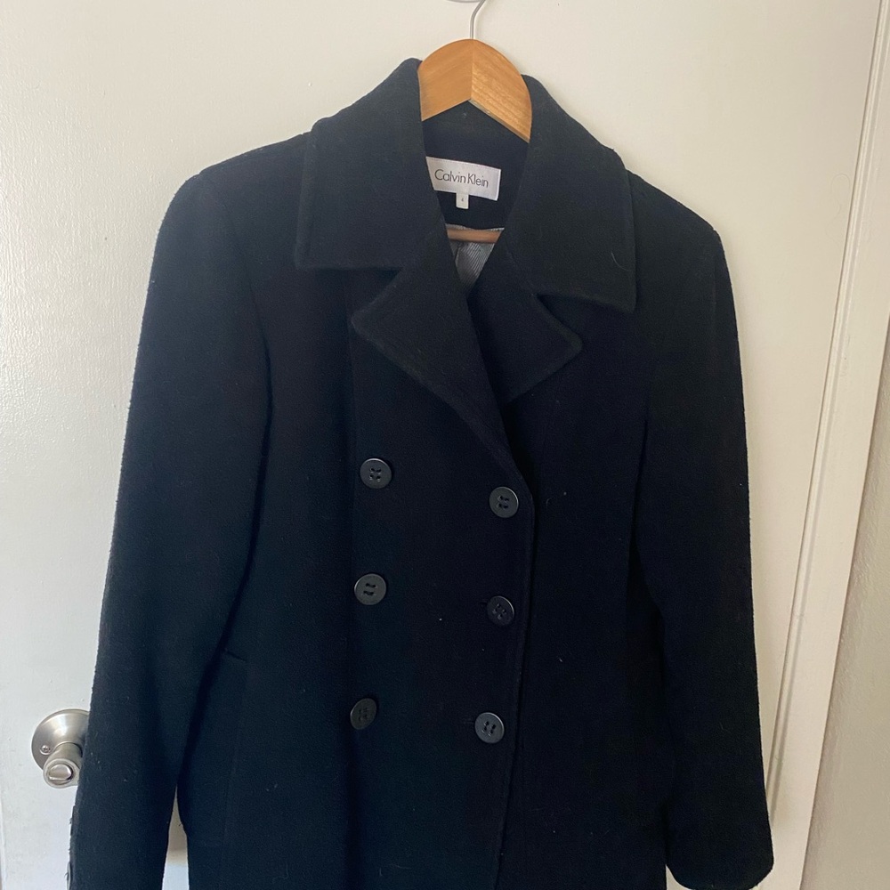 Calvin Klein Women's Classic Black Peacoat